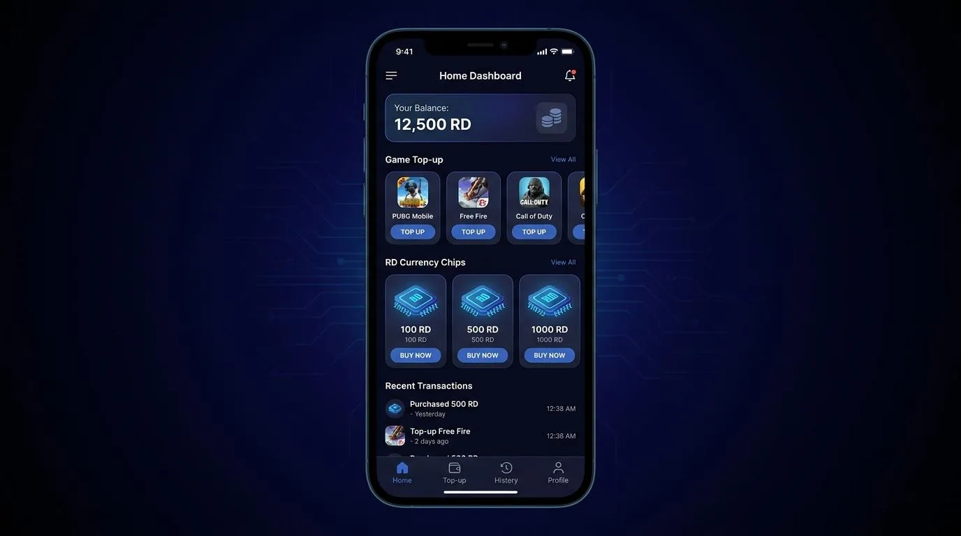 Pemain Royal Dream topup via QRIS di Domino RD Store Pro